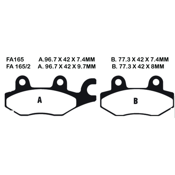 EBC EBC Brake Pads FA165/2TT